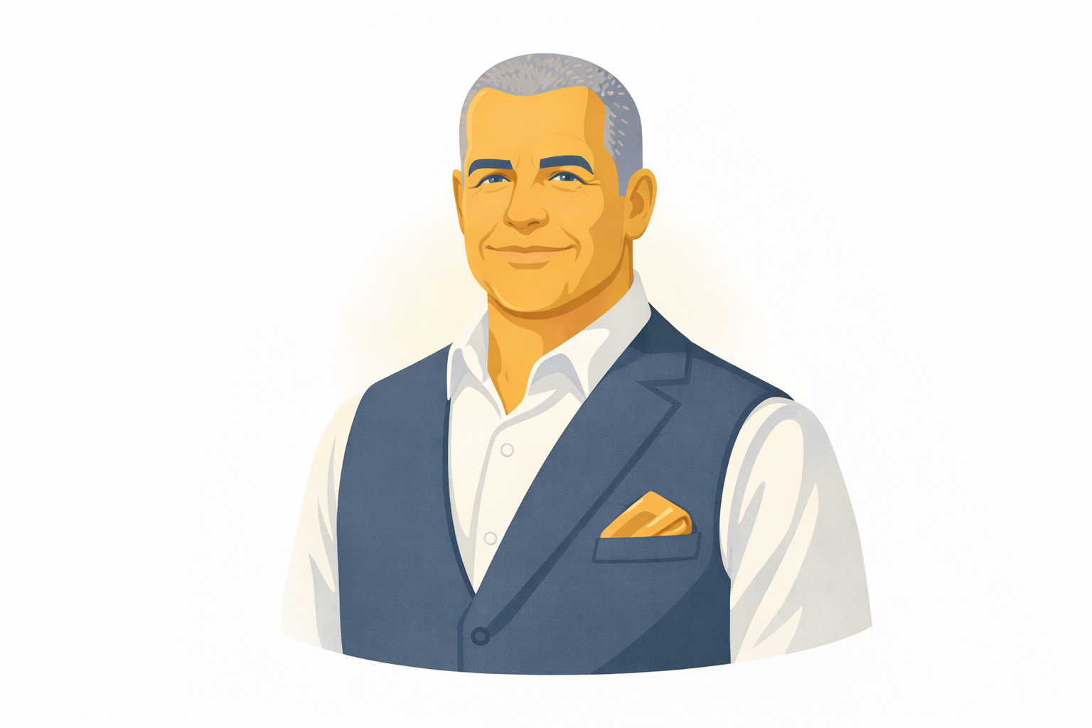 Illustrated portrait of Larry Pendleton, Partner